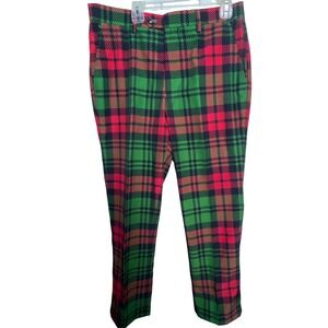 Shinesty Men's Plaid Holiday Pants Red Green 30/32 The Lincoln‎ Log Love Daddy